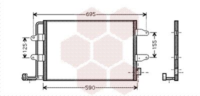 VAN WEZEL Kondensaator,kliimaseade 58005252